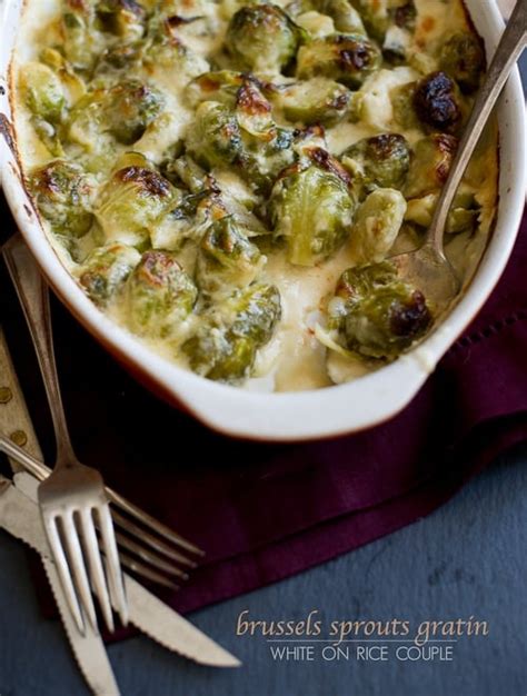 Cheesy Brussels Sprouts Gratin Recipe Brussels Sprouts Casserole