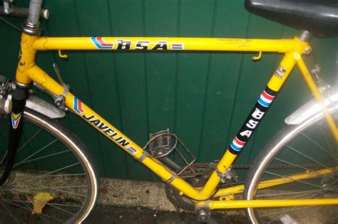 Vintage Retro Bsa Javelin Gents Yellow Racing Touring Bike Unrestored