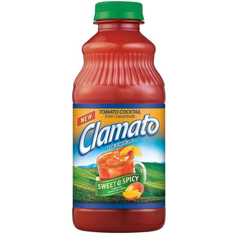 Clamato Sweet And Spicy Tomato Cocktail 32 Fluid Ounce 12 Per Case