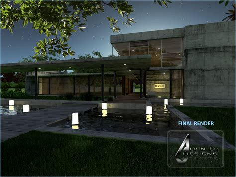 Tutorial Vray For Sketchup Nighttime Scene 3 Great Architecture