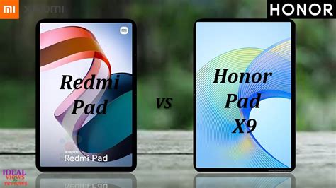 Xiaomi Redmi Pad Vs Honor Pad X9 Comparison YouTube