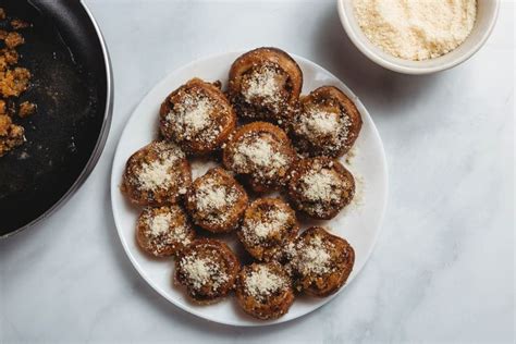 Breadcrumb And Parmesan Stuffed Mushrooms Recipe