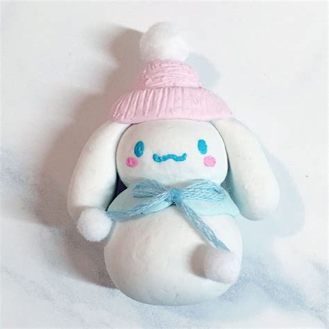 Snowman Cinnamoroll Christmas Ornament Tutorial - Super Cute Kawaii!!