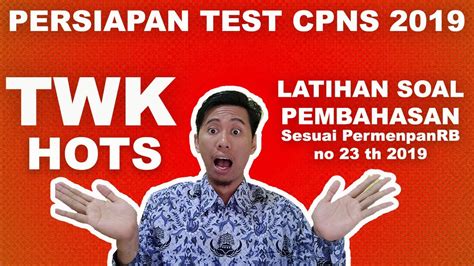 Latihan Soal Dan Jawaban Hots Twk Cpns Supaya Lolos Seleksi Cpns Hot