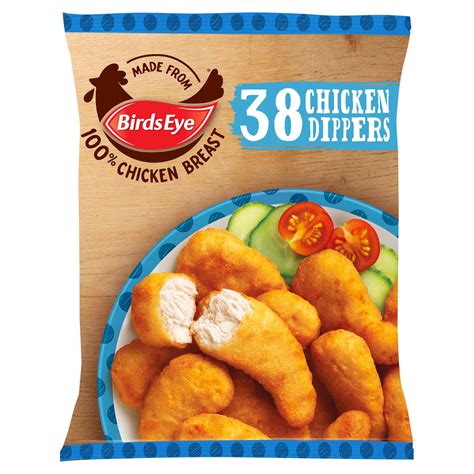 Birds Eye 38 Crispy Chicken Dippers 697g Breaded And Battered Chicken