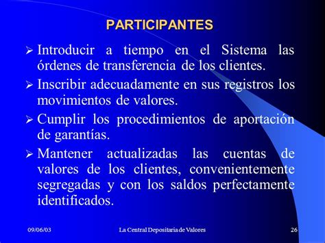 La Central Depositaria De Valores Ppt Descargar