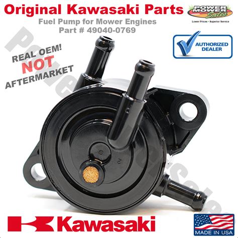 49040 0769 Kawasaki Fuel Pump For Mowers 49040 2075 49040700 Fs730v