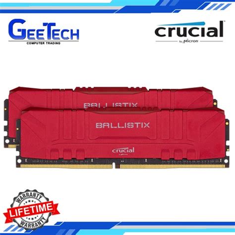 Crucial BALLISTIX 16GB Kit 2 X 8GB DDR4 2666 Desktop Gaming Memory