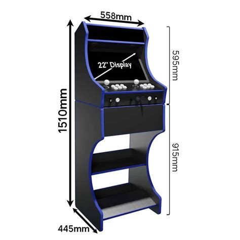 Classic Arcade Machines Grey Wood - Arcade Mania