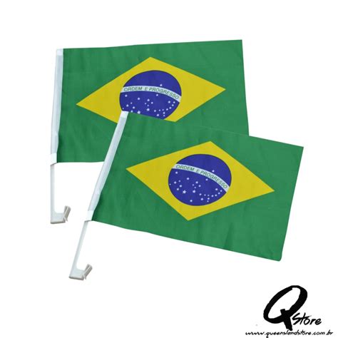 Bandeira Do Brasil Haste Para Vidro Do Carro Unidade Queensland