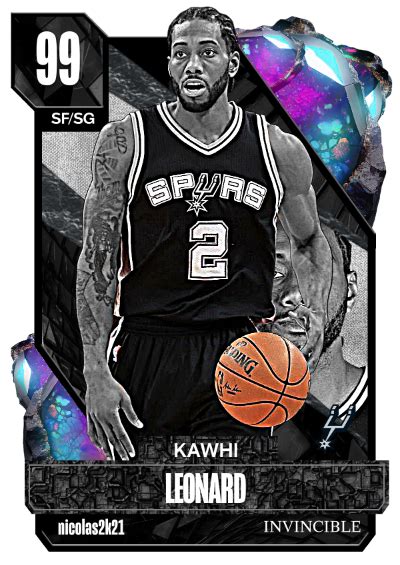 Nba K Kdb Custom Card First Kawhi Invincible Of K