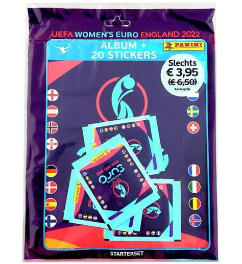 Panini Women S Euro 2022 Stickers Starterset Album 4 Packets