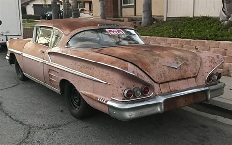 One Owner 1958 Chevrolet Impala Coupe Barn Finds