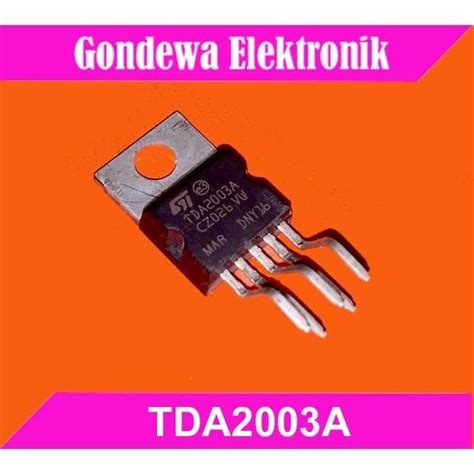 TDA2003 TDA2003A TO 220 5 Audio Amplifier 10W Lazada Indonesia