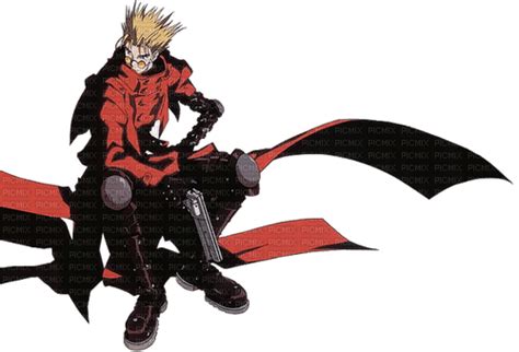 Trigun Vash The Stampede Trigun Vash Anime Red Stampede Png ฟรี Picmix