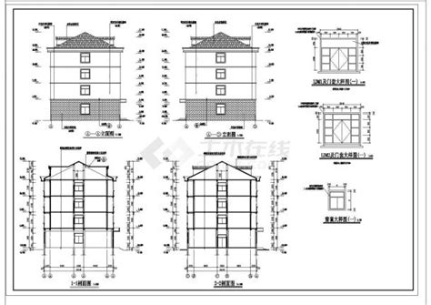 某多层砖混结构宿舍楼设计cad全套建筑施工图纸（甲级院设计）土木在线