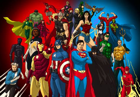 Dc Marvel Justice League And The Avengers By Kyomusha On Deviantart