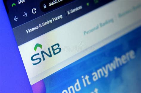 Snb Saudi National Bank Editorial Stock Photo Image Of Commercial