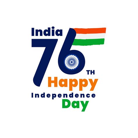 Th India Independence Day Logo Design With Tricolor Indian Flag