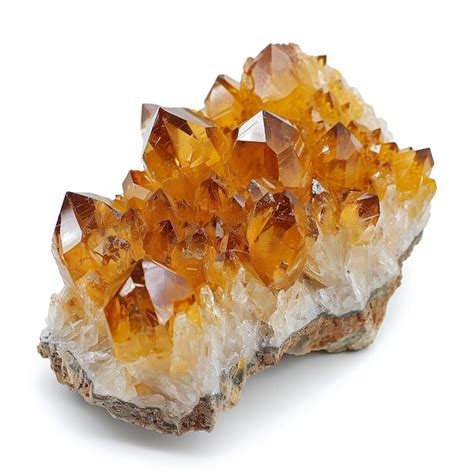 Cristales Geod Sicos De Cuarzo Semigem Naranja Mineral Geol Gico