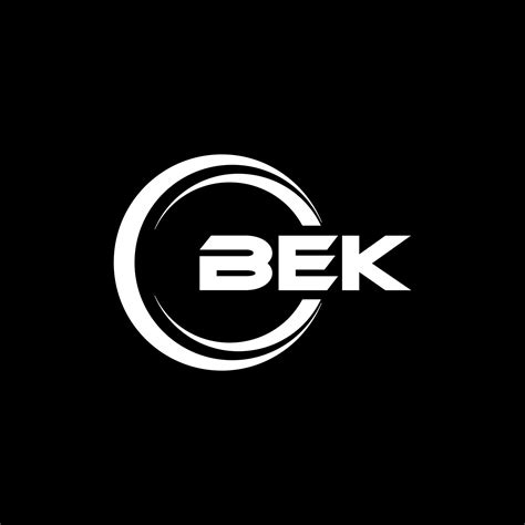 diseño del logotipo de la letra bek en la ilustración logotipo