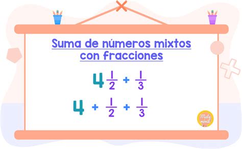 Suma de un número mixto con una fracción Matemóvil