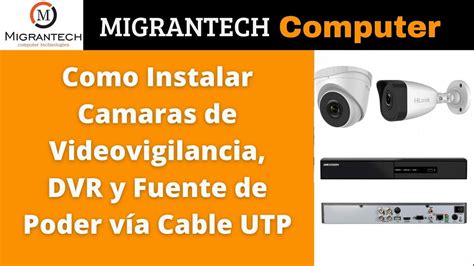 Como Instalar Camaras De Videovigilancia Dvr Y Fuente De Poder V A