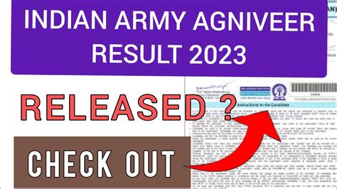 Indian Army Agniveer Result How To Check Indian Army Agniveer