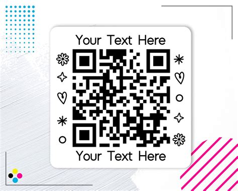 Personalized Qr Code Labels Scan Here Stickers Packing Qr Codes