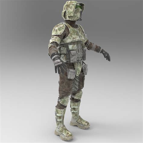 Clone Wars Kashyyyk Barc Scout Trooper Wearable Armor For Eva Etsy