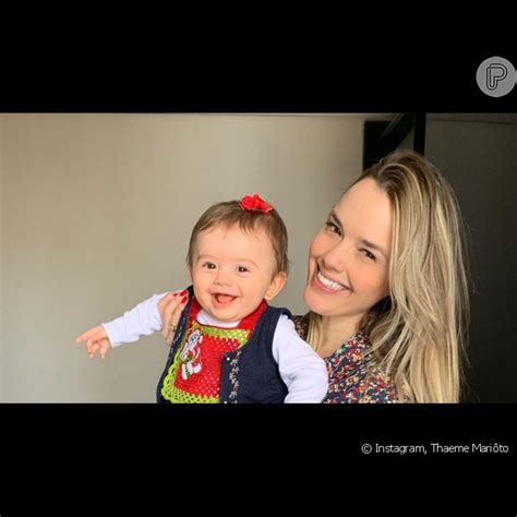 Thaeme Mariôto mostrou vídeo da filha Liz de quase 8 meses