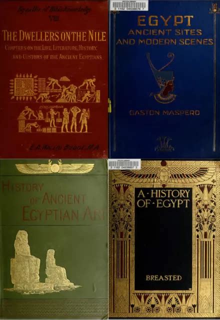 Ancient Egypt Egyptian Pyramid History Archaeology Giza Old Books