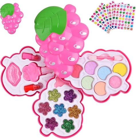 AOMIG Kinderschminke Set Mädchen 25PCS Waschbar Kosmetikset