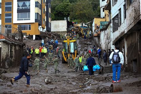 18 muertos por un aluvión en la capital de Ecuador