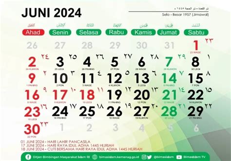 Kalender Jawa 7 Juni 2024 Weton Apa Pasaran Neptu Dan Sifat Orang