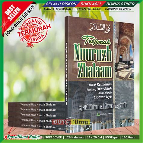 Jual Terjemah Kitab Nurud Dholam Syarah Aqidatul Awam Shopee Indonesia