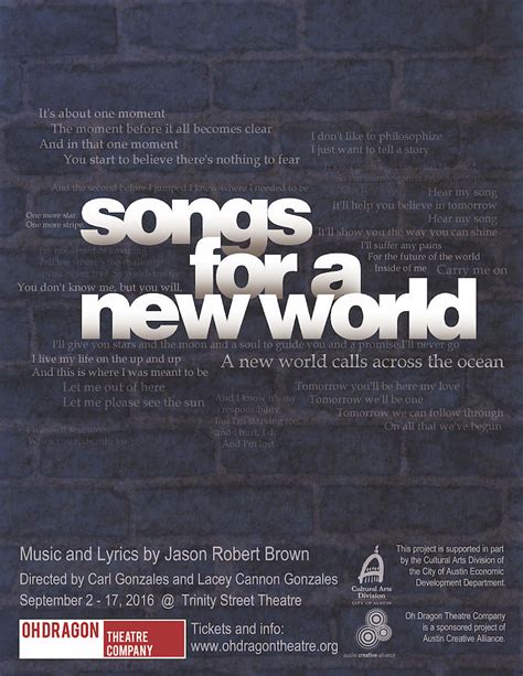 Songs For A New World Ctx Live Theatre