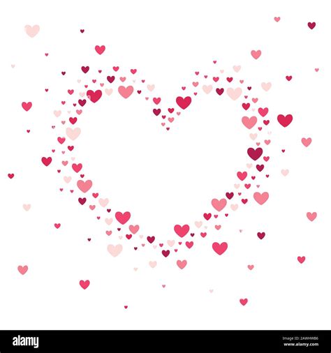 Heart Shape Vector Pink Hearts Invitation Template Background Design