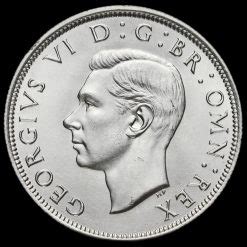 1940 George VI Silver Half Crown UNC