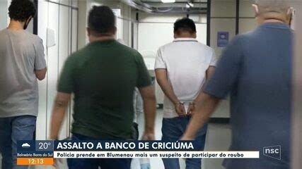 Pol Cia Prende Em Blumenau Mais Um Suspeito De Assalto A Banco De