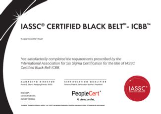 Black Belt Certification | IASSC Certified Lean Six Sigma