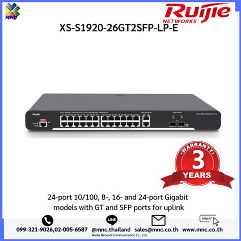 Xs S Gt Sfp Lp E Ruijie Switch Mnc Co Ltd