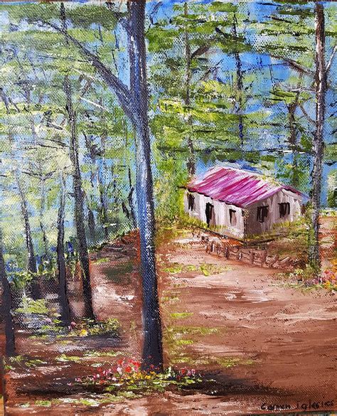 The old cabin Painting by Carmen Iglesias - Fine Art America