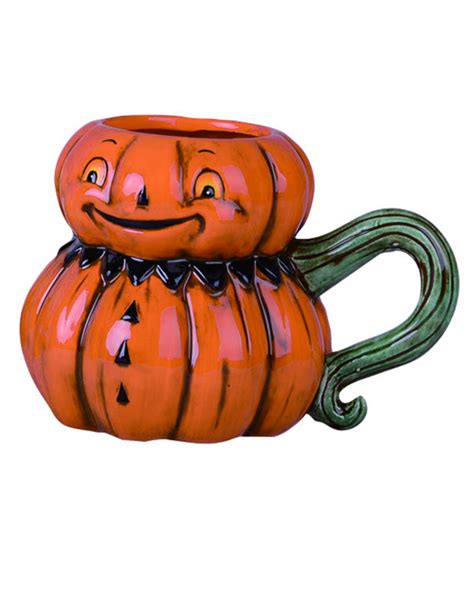 Johanna Parker Vintage Pumpkin Peeps Mug ★ | Horror-Shop.com