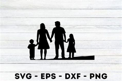 Family Silhouette Svg Graphic by MagaArt · Creative Fabrica