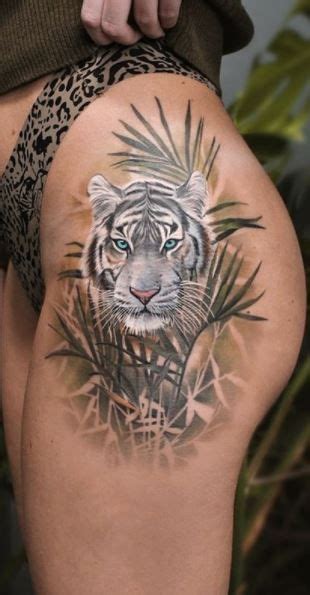 Beautiful White Tiger Tattoos