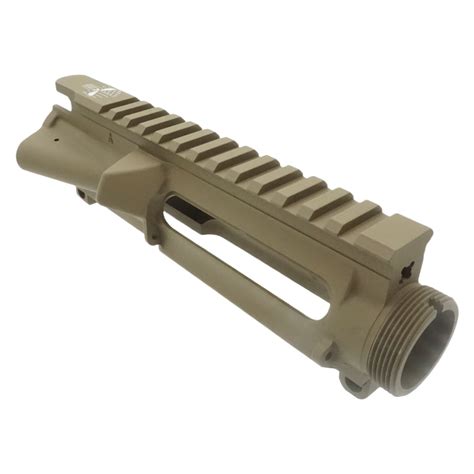 AR 15 Stripped Upper Receiver Punisher Image Cerakote FDE Tan