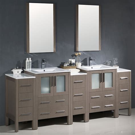 Obando 84 Double Bathroom Vanity Set Double Bathroom