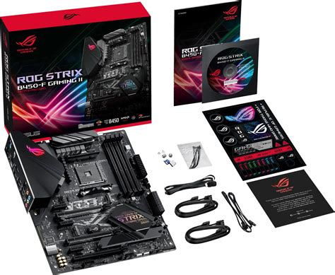 Asus Rog Strix B450 F Gaming Ii Amd Socket Am4 B450 Chipset Atx Motherboard Rog Strix B450 F