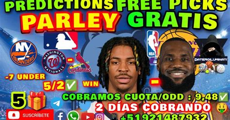 2 DIAS SEGUÍDOS COBRANDO PRONÓSTICOS Y PREDICCIONES PARLEY NHL NBA